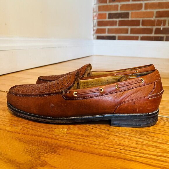 Sperry Gold Cup ASV Basket Woven Leather Loafer Men's 12 M - Picture 4 of 16